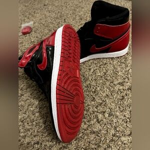 Nike air Jordan's high patent Red